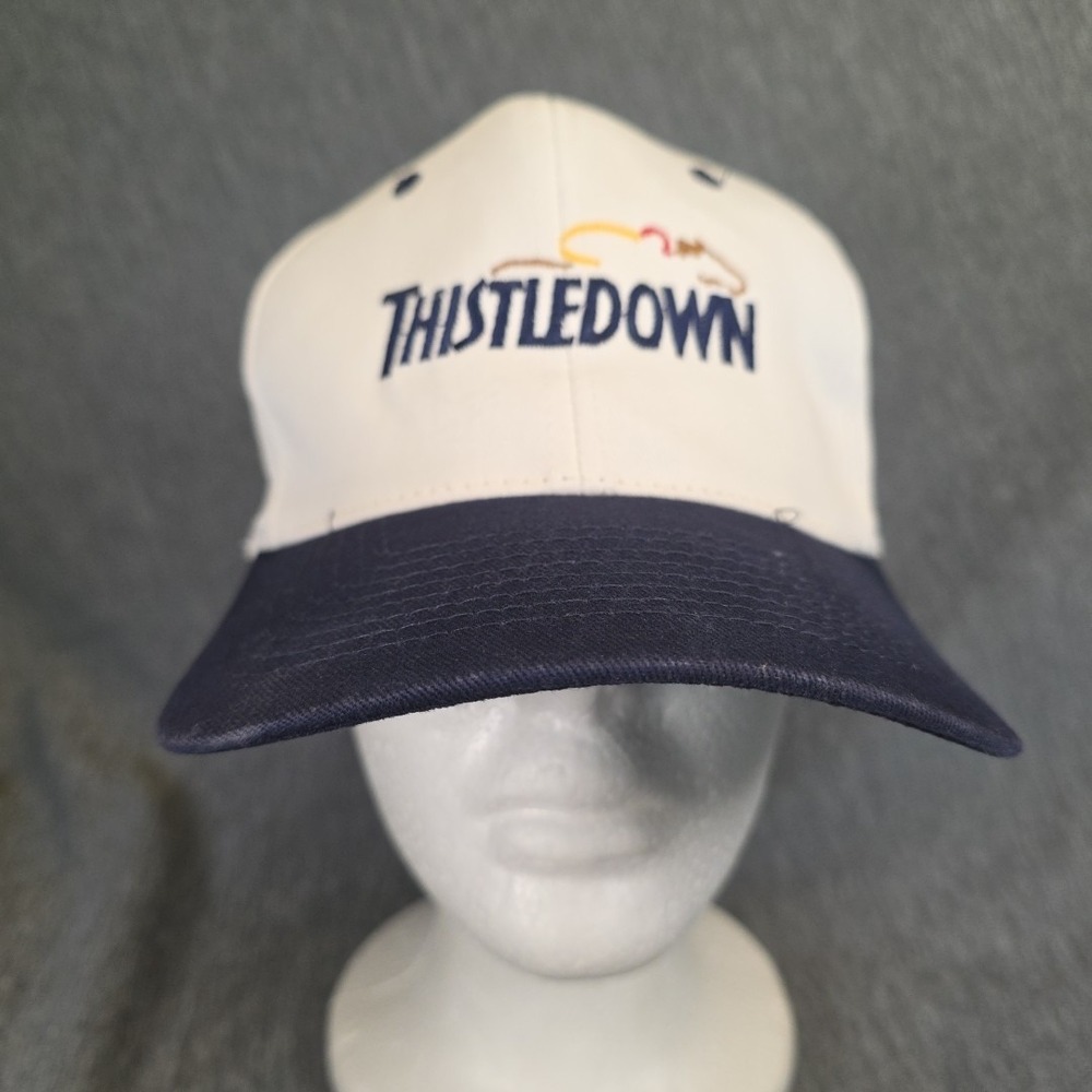 Thistledown Race Track/Racino Horse Racing Hat White 2001 Cleveland 99.5 Y2K
